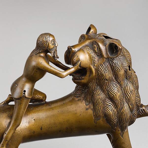 Aquamanile in the Form of Samson and
the Lion