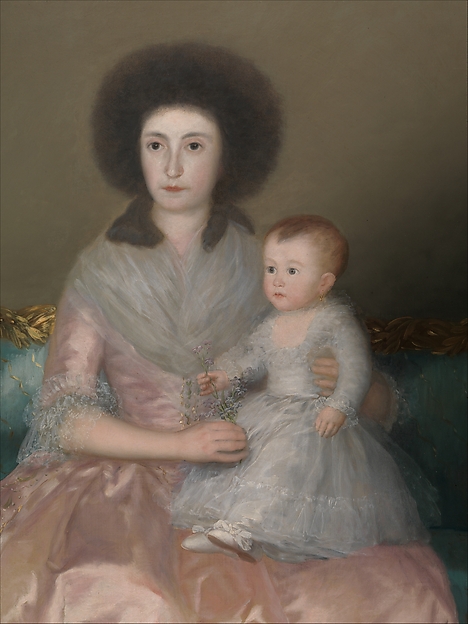 Condesa de Altamira and Her Daughter, María Agustina