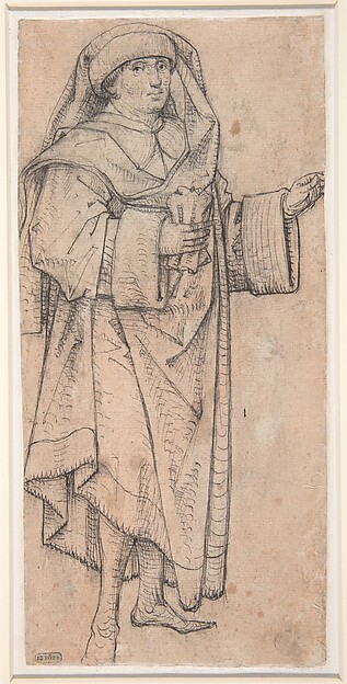 Standing Scholar (Prophet?) Turned to the Right (Recto); Standing Scholar (Prophet?) Turned to the Left (Verso)