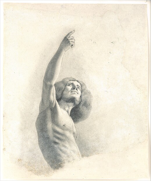 Self-Portrait with Upraised Arms