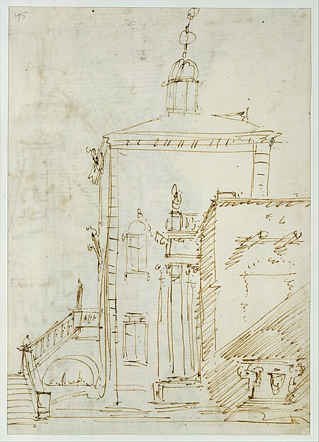 R) A Magnificent Pavilion by the Lagoon V) The Grand Canal, with the Rialto Bridge from the South