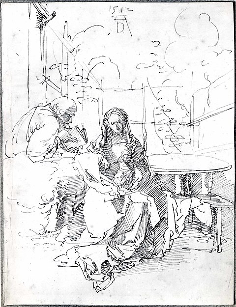 The Holy Family in an Enclosed Garden