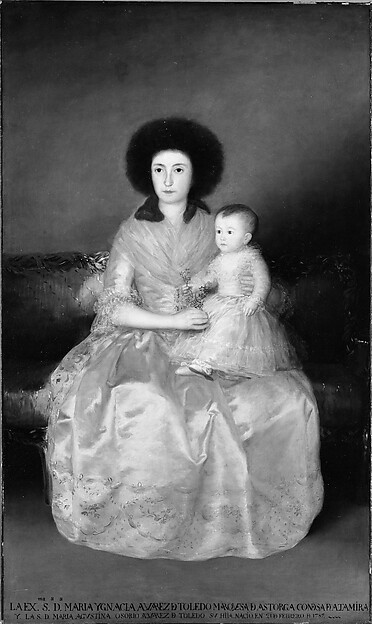 Condesa de Altamira and Her Daughter, María Agustina