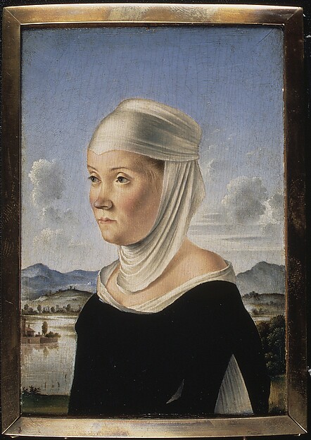 A Woman, Possibly a Nun of San Secondo; (verso) Scene in Grisaille