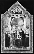 Saint Anne and the Virgin and Child Enthroned with Angels