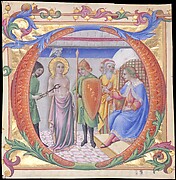 Martyrdom of Saint Agatha in an Initial D