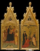 Madonna and Child Enthroned with Two Angels and Saints James the Great and John the Baptist and the Annunciatory Angel