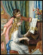 Two Young Girls at the Piano