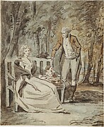 Study for a Portrait: A Lady and a Gentleman in a Park