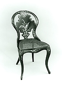 Papier-mâché side chair