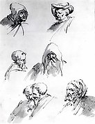 Seven Male Heads