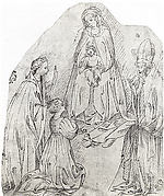 The Madonna and Child with a Female Martyr Saint, a Bishop Saint, and a Female Donor