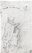 Seated Man with a Book and a Scroll