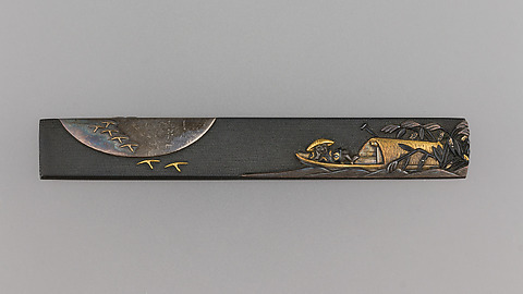 Signed by 山光堂如水 (Sankōdō Josui) - Knife Handle (Kozuka
