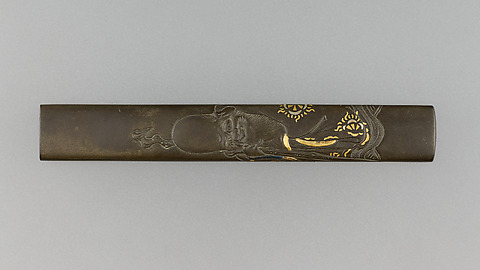 Signed by 山光堂如水 (Sankōdō Josui) - Knife Handle (Kozuka