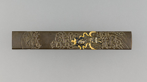 Knife Handle (Kozuka), Pair of Grip Ornaments (Menuki), Sword