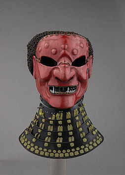 Image for Full Mask (Sōmen) with Gorget and Mail Head Covering
