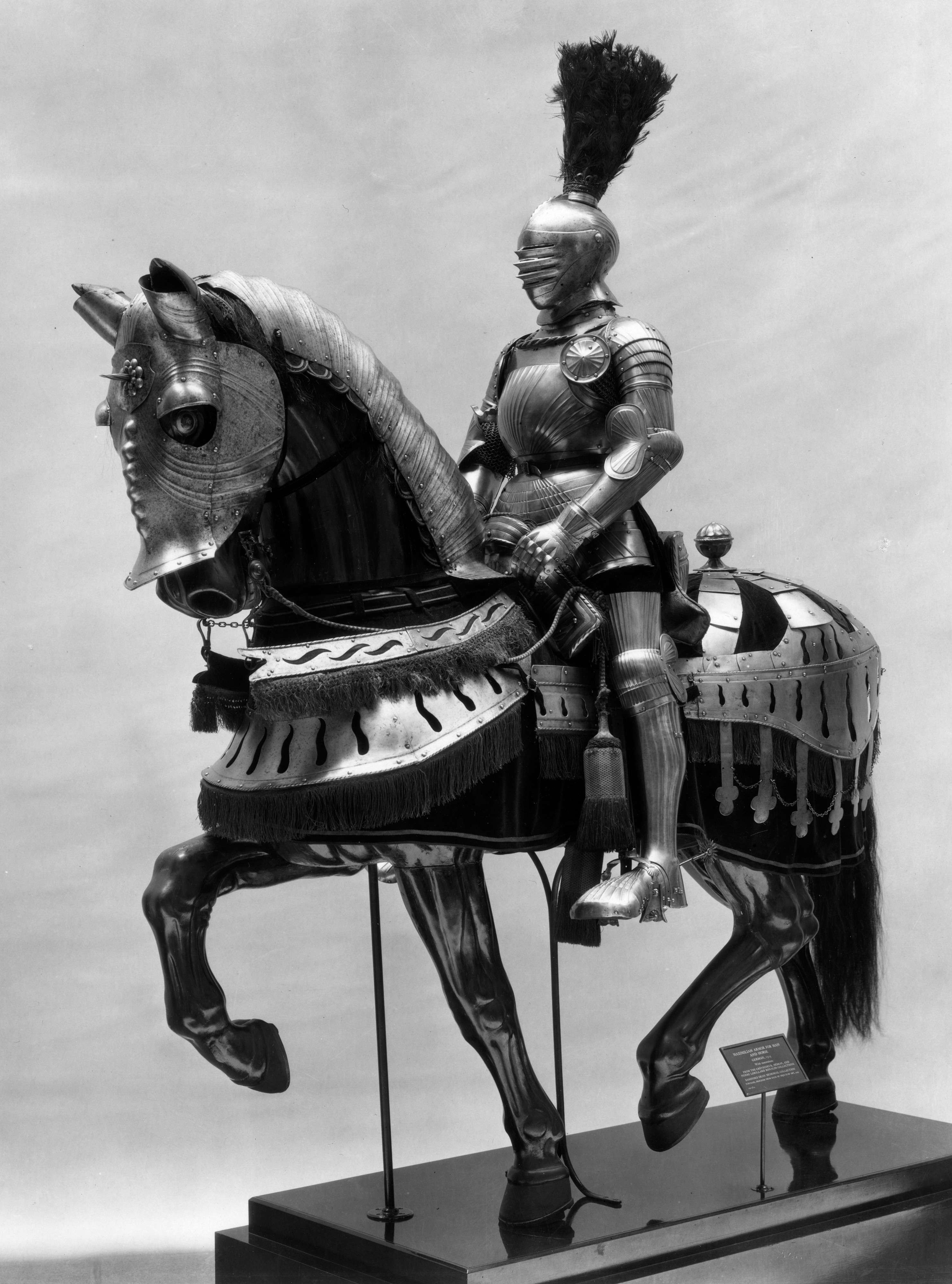 Armor for Man and Horse with Horse Trappings, German