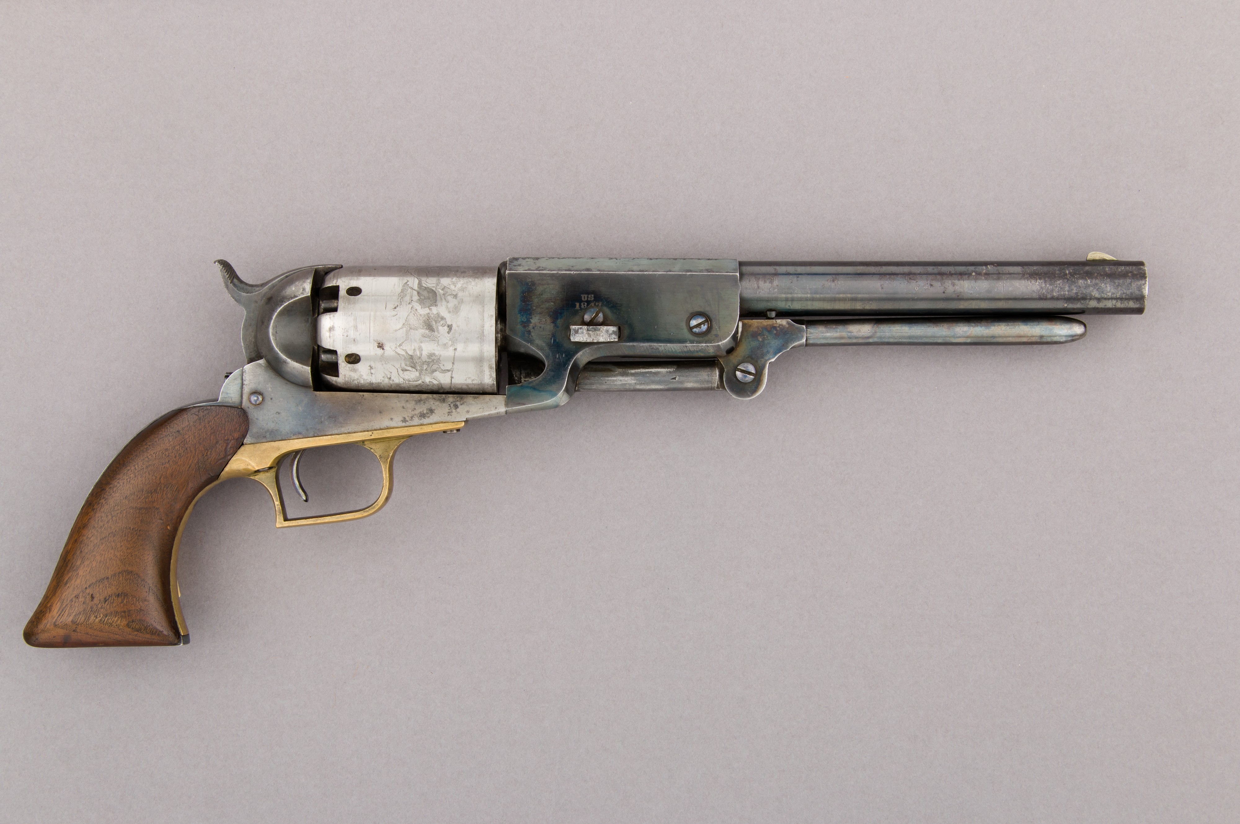 Samuel Colt Colt Walker Percussion Revolver, serial no. 1017 American, Whitneyvi