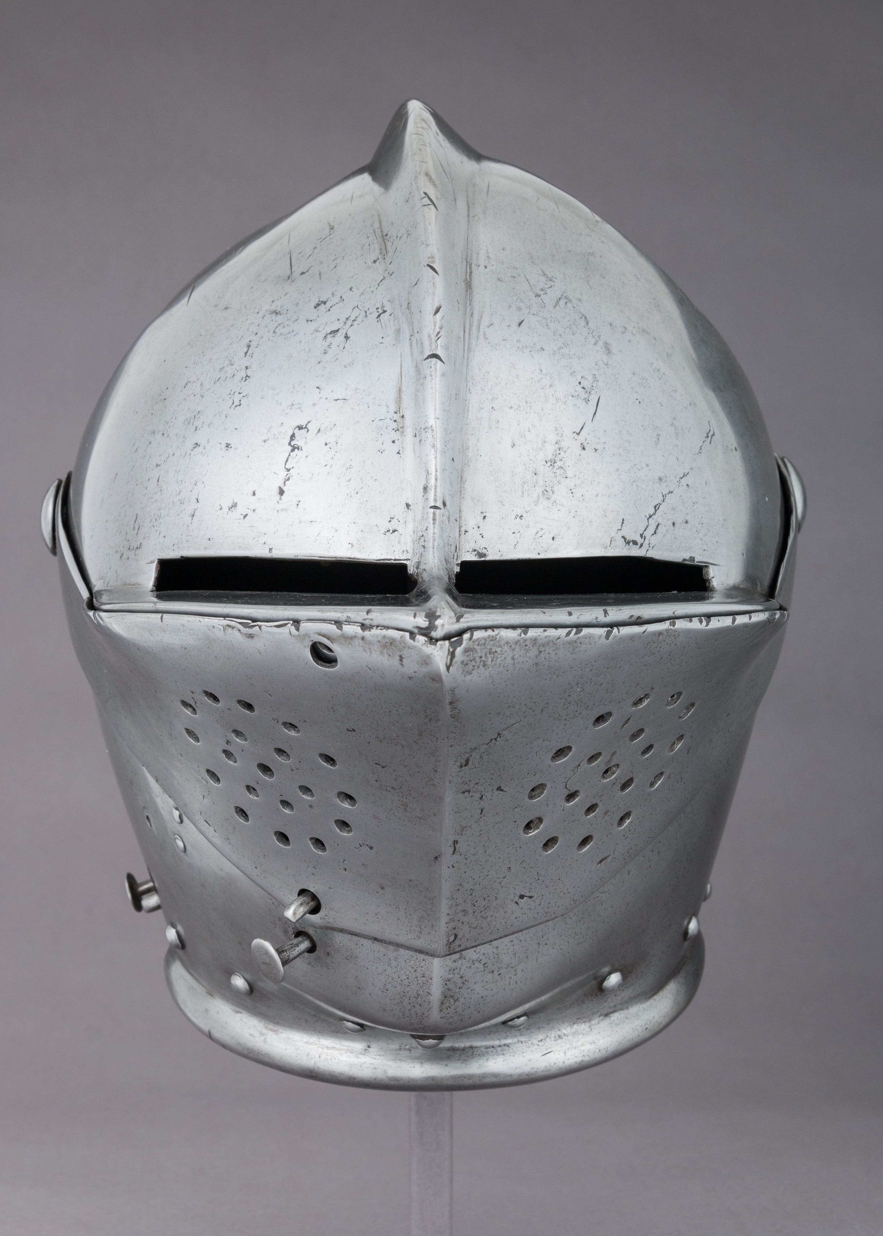 Close-Helmet for the Tournament on Foot | Possibly German, Dresden; or  Swedish, Stockholm | The Metropolitan Museum of Art