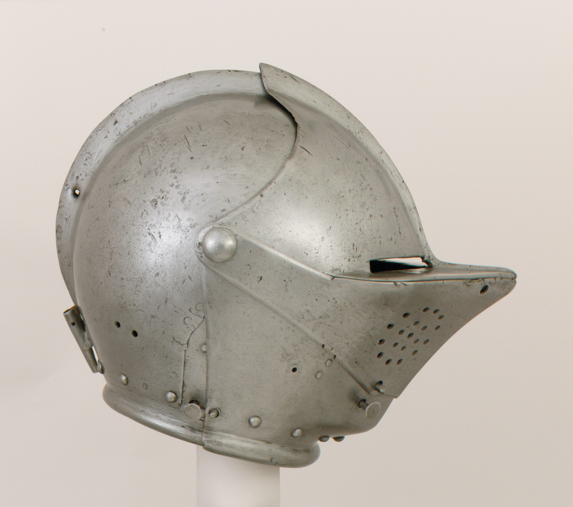 Close-Helmet for the Tournament on Foot | Possibly German, Dresden; or  Swedish, Stockholm | The Metropolitan Museum of Art