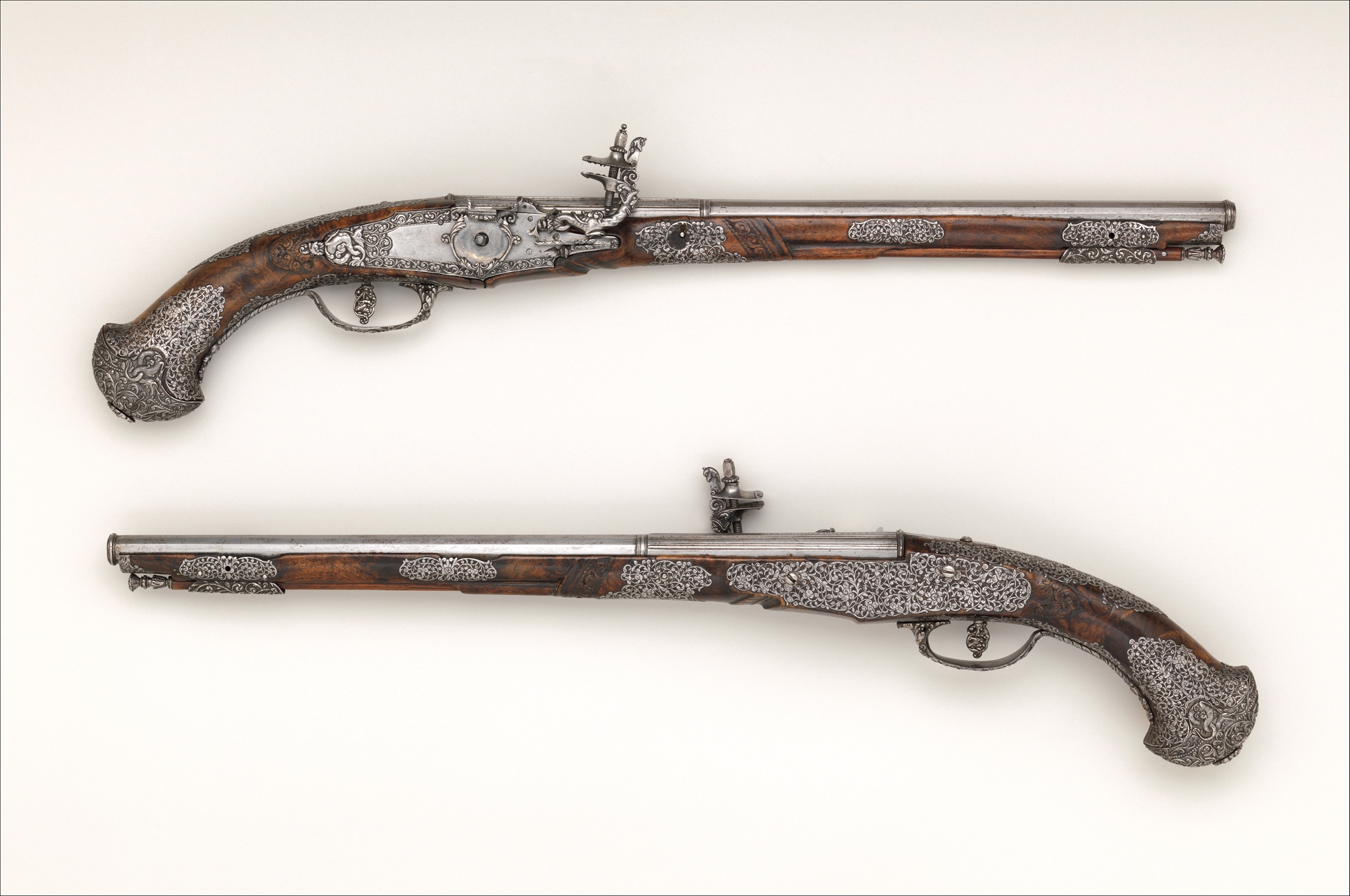 Pistols made and decorated by Giovan Antonio Gavacciolo (Italian, Brescia, ...