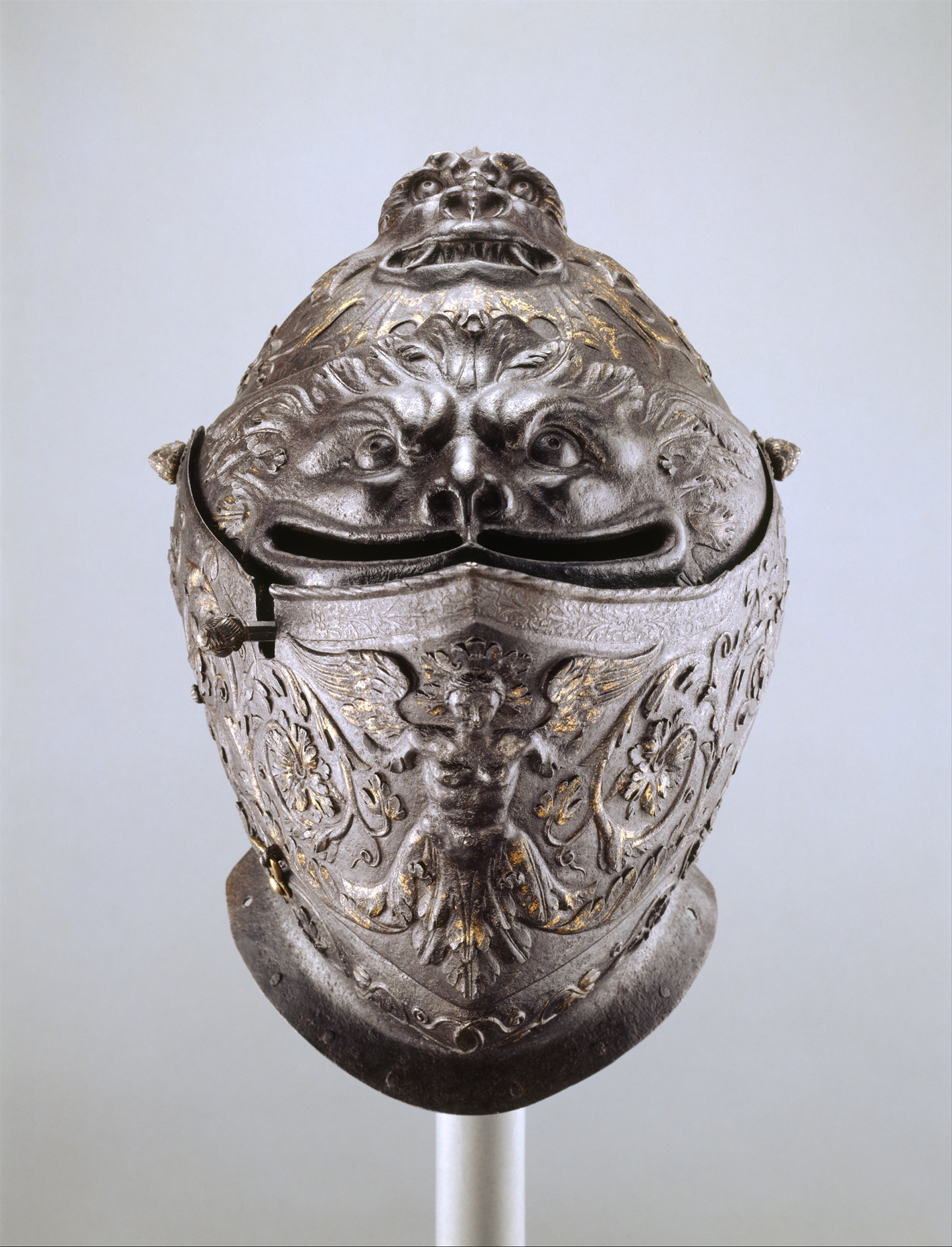 Attributed to Giovan Paolo The Helmet of Museum Art | Milan Italian, Metropolitan Negroli Close | 