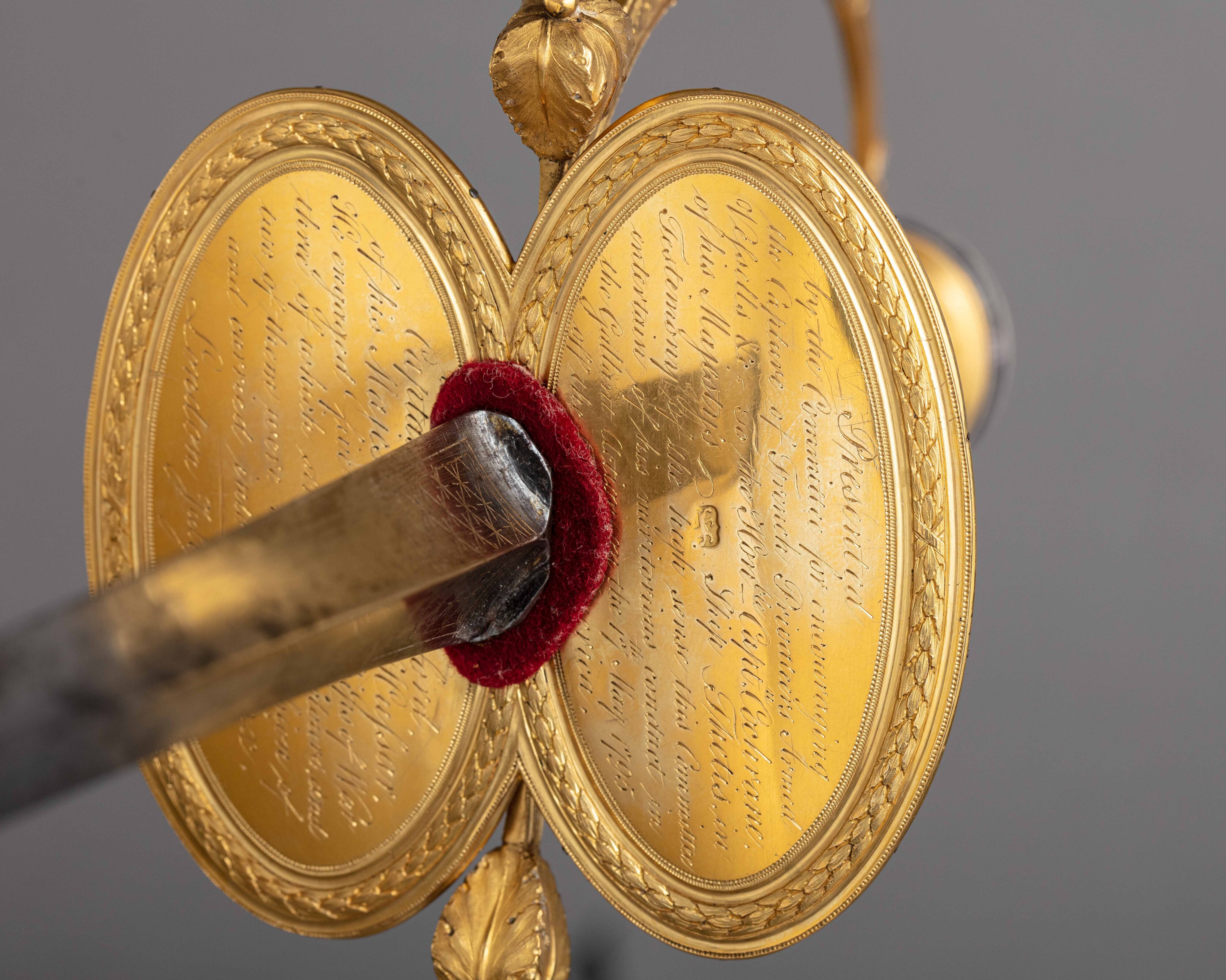 James Morisset - Smallsword and Scabbard Presented to Captain