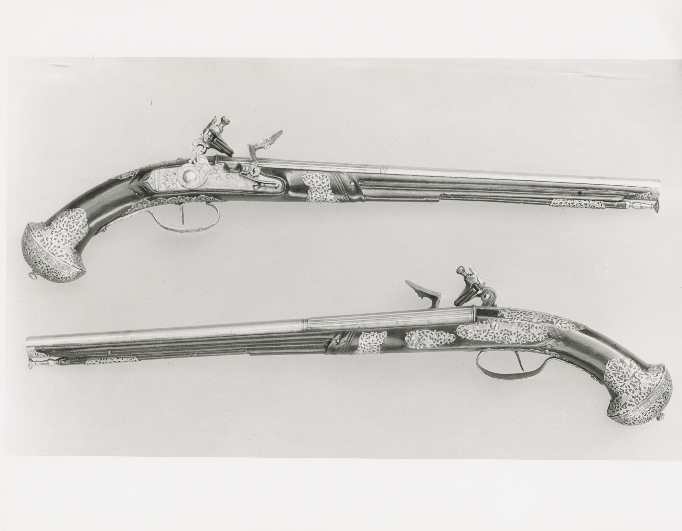 Italian Flintlock Pistol with 3 Barrels, Italy 1680 - Irongate Armory