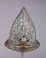 Cabasset, Steel, gold, copper alloy, Flemish, possibly Antwerp