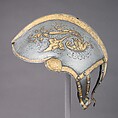 Reinforce for a Helmet (Gupfe), Steel, gold, German, probably Augsburg
