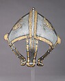 Reinforce for a Helmet (Gupfe), Steel, gold, German, probably Augsburg
