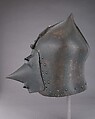 Helmet (Bascinet) with Detachable Visor, Steel, leather, probably German