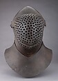 Visored Bascinet, Steel, probably German or French