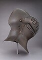 Visored Bascinet, Steel, probably German or French