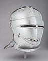 Close Helmet, Steel, leather, textile, German