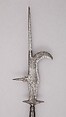 Guisarme for a Child, Steel, wood, textile, gold, Italian