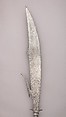 Fauchard, Steel, wood, textile, copper alloy, probably Italian
