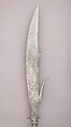 Fauchard, Steel, wood, textile, copper alloy, probably Italian