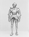 Armor, Helmet attributed to Kolman Helmschmid (German, Augsburg 1471–1532), Steel, gold, leather, German, Augsburg and Landshut