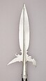 Halberd-Partisan, Steel, wood, possibly Flemish