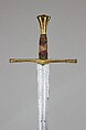 Thrusting Sword (<i>Spada da Stocco</i>), Steel, bronze, gold, wood, textile, probably Italian or Spanish