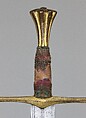 Thrusting Sword (<i>Spada da Stocco</i>), Steel, bronze, gold, wood, textile, probably Italian or Spanish