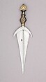Cinquedea, Steel, copper alloy, horn, Italian