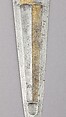 Cinquedea, Steel, gold, copper alloy, horn, brass, Italian, possibly Emilia