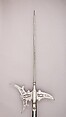 Halberd, Steel, wood (cherry), brass, Italian