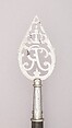 Head of a Banner Staff, Steel, wood (ash), German (Prussian) or Italian