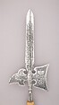 Halberd of Ferdinand Maria, Prince-Elector of Bavaria (reigned 1651–79), Steel, wood, textile, German
