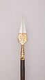 Spontoon, Steel, wood (cherry), iron, gold, Italian, Savoy