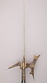 Halberd, Steel, wood, brass, gold, Italian